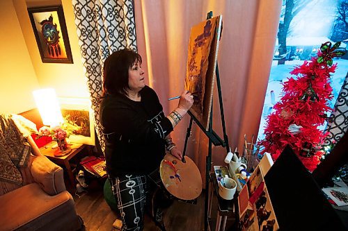 JOHN WOODS / WINNIPEG FREE PRESS
Serena Hickes, who alleges she was raped by Peter Nygard in the early nineties, is photographed at her home in Winnipeg Monday, December 21, 2020. Hickes uses art therapy to heal.

Reporter: ?