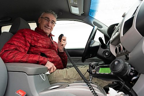 JESSE BOILY  / WINNIPEG FREE PRESS
Leor Drory also has radios in his truck. Tuesday, Dec. 22, 2020.
Reporter: Brenda Suderman