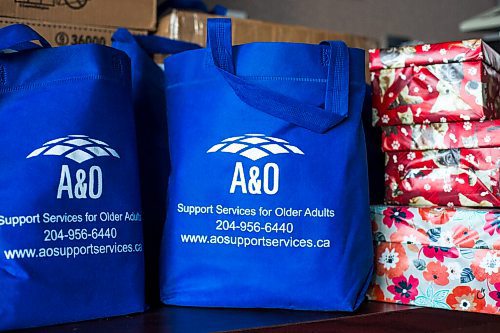 MIKAELA MACKENZIE / WINNIPEG FREE PRESS

Wellness kits (with hand sanitizer, antibacterial soap, etc) and gifts at A & O: Support Services for Older Adults in Winnipeg on Wednesday, Dec. 23, 2020. For Aaron Epp story.

Winnipeg Free Press 2020