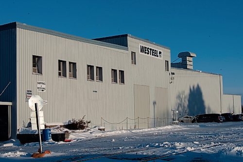 JESSE BOILY  / WINNIPEG FREE PRESS
The  AGI Westeel building, where about 90 per cent of the workers have been laid off, at 450 Rue Desautels on Wednesday. Wednesday, Dec. 23, 2020.
Reporter: