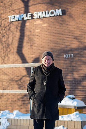 MIKAELA MACKENZIE / WINNIPEG FREE PRESS

Rabbi Allan Finkel poses for a portrait in front of Temple Shalom in Winnipeg on Wednesday, Dec. 23, 2020. He started doing shiva (the traditional Jewish mourning period) via Zoom, and found that it was a really meaningful experience for all those involved, albeit different than the in-person version. For Melissa Martin story.

Winnipeg Free Press 2020