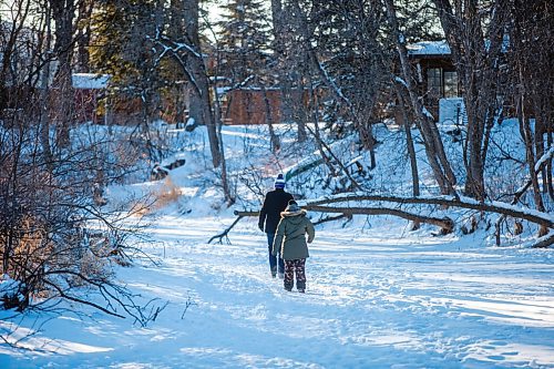 MIKAELA MACKENZIE / WINNIPEG FREE PRESS

Folks walk on the Seine River close to where Nolan fell through the ice (just south of John Bruce Park) in Winnipeg on Monday, Dec. 28, 2020. For Rosanna story.

Winnipeg Free Press 2020