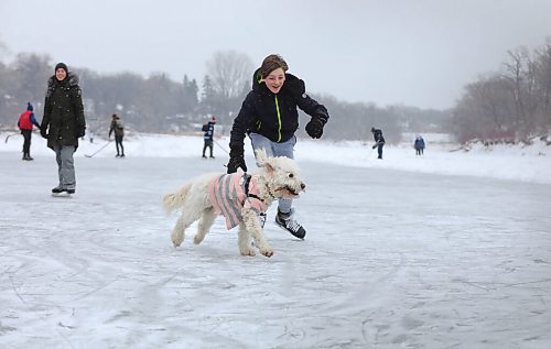 RUTH BONNEVILLE / WINNIPEG FREE PRESS

Local - Ice river fun

Kalan Glew plays fetch with his golden doodle, Matzah while skating with his family on the Assiniboine River across from Assiniboine Park on Tuesday.  

Area residents expanded their skating rinks this year for their families and area residents to enjoy winter activities. 


Dec 29th,. 2020