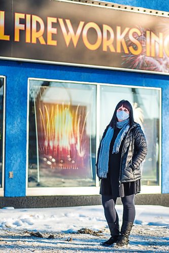 MIKAELA MACKENZIE / WINNIPEG FREE PRESS

Candice Mitchell, director of sales and events at Archangel Fireworks, poses for a portrait at the store in Winnipeg on Wednesday, Dec. 30, 2020. For Kellen story.

Winnipeg Free Press 2020