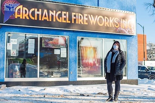 MIKAELA MACKENZIE / WINNIPEG FREE PRESS

Candice Mitchell, director of sales and events at Archangel Fireworks, poses for a portrait at the store in Winnipeg on Wednesday, Dec. 30, 2020. For Kellen story.

Winnipeg Free Press 2020