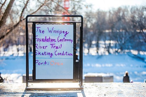 MIKAELA MACKENZIE / WINNIPEG FREE PRESS

A sign indicates that the port section of the river trail  is open at The Forks in Winnipeg on Monday, Jan. 4, 2021. For Malak story.

Winnipeg Free Press 2020