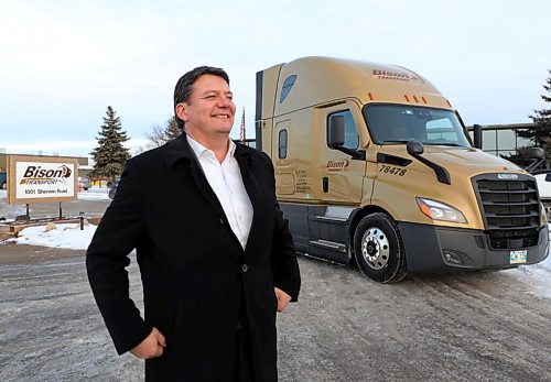 RUTH BONNEVILLE / WINNIPEG FREE PRESS

Biz - Bison transport 

Portrait of Rob Penner, the CEO of Bison, at Bison Transport on Sherwin Rd. Wpg. 

Story is about James Richardson & Sons acquiring Bison Transport (the sixth largest trucking company in the county).  Rob Penner, the CEO of Bison, who is staying on to run the company for Richardsons. 

Martin Cash story. 

Jan 05,. 2021