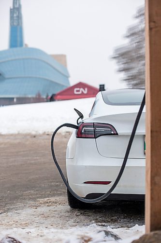 MIKAELA MACKENZIE / WINNIPEG FREE PRESS

A Tesla charges at The Forks in Winnipeg on Friday, Jan. 8, 2021. There is sluggish demand and limited supply of electric vehicles in the province. For Sarah Lawrinuik story.

Winnipeg Free Press 2020