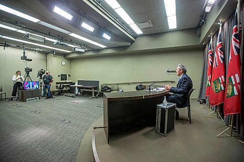 MIKAELA MACKENZIE / WINNIPEG FREE PRESS

Premier Brian Pallister announces new business supports at a press conference at the Manitoba Legislative Building in Winnipeg on Tuesday, Jan. 12, 2021. For Larry story.

Winnipeg Free Press 2020