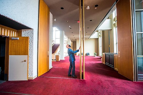 MIKAELA MACKENZIE / WINNIPEG FREE PRESS

Martin Krull, general manager of the Centennial Concert Hall, looks up at the huge wooden multipurpose fire doors and room dividers at the hall in Winnipeg on Monday, Jan. 11, 2021. For Brenda Suderman story.

Winnipeg Free Press 2020