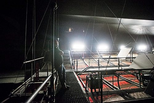 MIKAELA MACKENZIE / WINNIPEG FREE PRESS

Vince Paulich shows the catwalks and baffles above the steel grid ceiling at the Centennial Concert Hall in Winnipeg on Monday, Jan. 11, 2021. For Brenda Suderman story.

Winnipeg Free Press 2020