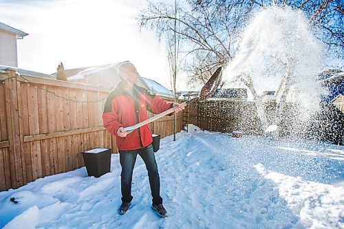 MIKAELA MACKENZIE / WINNIPEG FREE PRESS

Gordon Giesbrecht, a former wilderness instructor, and a professor of cold physiology, demonstrates throwing the snow in the air as a quinzee making technique in his back yard in Winnipeg on Wednesday, Jan. 13, 2021.  For Ben Waldman story.

Winnipeg Free Press 2021