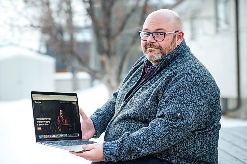 MIKAELA MACKENZIE / WINNIPEG FREE PRESS

Curtis Lowton, an accredited counsellor who volunteers his time co-facilitating a support group via Zoom for people who are experiencing pandemic fatigue, poses for a portrait in Winnipeg on Wednesday, Jan. 13, 2021.  For Aaron Epp story.

Winnipeg Free Press 2021