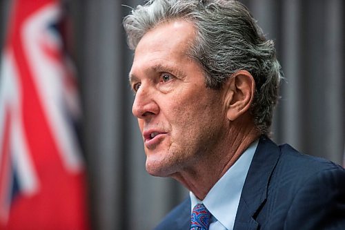 MIKAELA MACKENZIE / WINNIPEG FREE PRESS

Premier Brian Pallister speaks at a press conference at the Manitoba Legislative Building in Winnipeg on Friday, Jan. 15, 2021.  For Carol Sanders story.

Winnipeg Free Press 2021