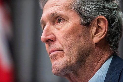 MIKAELA MACKENZIE / WINNIPEG FREE PRESS

Premier Brian Pallister speaks at a press conference at the Manitoba Legislative Building in Winnipeg on Friday, Jan. 15, 2021.  For Carol Sanders story.

Winnipeg Free Press 2021