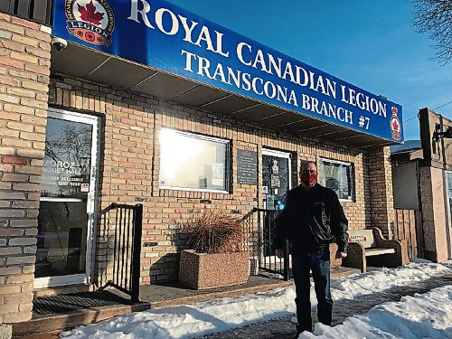 Canstar Community News Dave Roy, president of the Royal Canadian Legion Transcona Branch 7. (SHELDON BIRNIE/CANSTAR/THE HERALD)