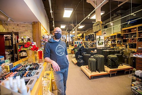 MIKAELA MACKENZIE / WINNIPEG FREE PRESS

Jon Thiessen, owner of UN Luggage, poses for a portrait at the shop (which will be re-opening to the public on Saturday) in Winnipeg on Thursday, Jan. 21, 2021. For Kevin story.

Winnipeg Free Press 2021