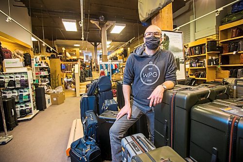 MIKAELA MACKENZIE / WINNIPEG FREE PRESS

Jon Thiessen, owner of UN Luggage, poses for a portrait at the shop (which will be re-opening to the public on Saturday) in Winnipeg on Thursday, Jan. 21, 2021. For Kevin story.

Winnipeg Free Press 2021