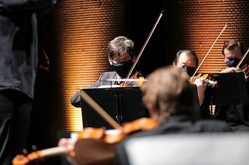 Daniel Crump / Winnipeg Free Press. The Winnipeg Symphony Orchestra open the 2021 Winnipeg New Music Festival. The performance is being streamed live from the Centennial Concert Hall directly to viewers online. January 23, 2021.