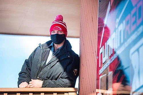 MIKAELA MACKENZIE / WINNIPEG FREE PRESS

Trevor Froese, owner of Runnin' Red, poses for a portrait at the business in Emerson, Manitoba on Wednesday, Jan. 27, 2021. For JS story.

Winnipeg Free Press 2021