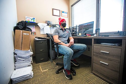 MIKAELA MACKENZIE / WINNIPEG FREE PRESS

Trevor Froese, owner of Runnin' Red, speaks to the Free Press in his office in Emerson, Manitoba on Wednesday, Jan. 27, 2021. For JS story.

Winnipeg Free Press 2021