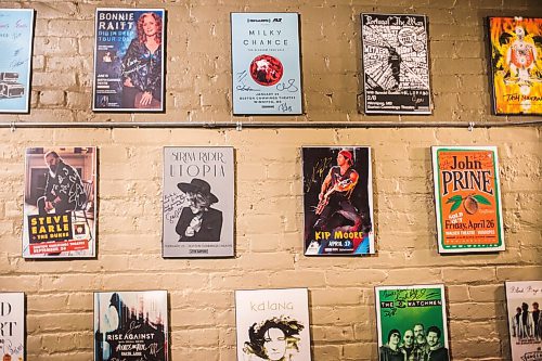 MIKAELA MACKENZIE / WINNIPEG FREE PRESS

Old posters in the green room at the Burton Cummings Theatre in Winnipeg on Thursday, Jan. 28, 2021. For Brenda Suderman story.

Winnipeg Free Press 2021