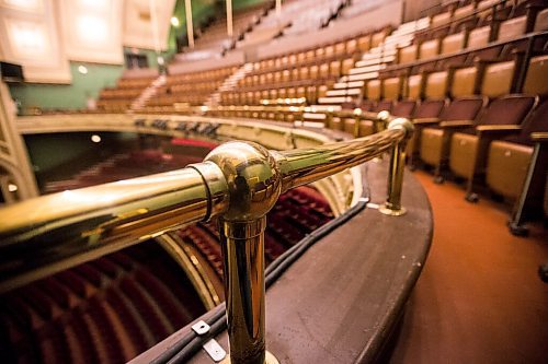 MIKAELA MACKENZIE / WINNIPEG FREE PRESS

The brass railings, which were polished for the first time in many years, Burton Cummings Theatre in Winnipeg on Thursday, Jan. 28, 2021. For Brenda Suderman story.

Winnipeg Free Press 2021