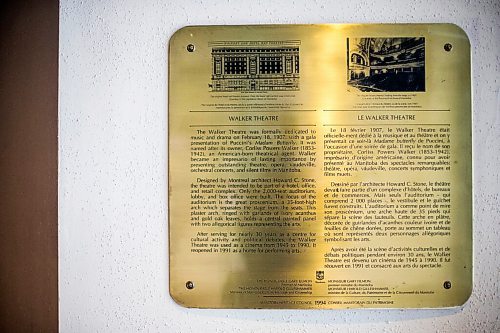 MIKAELA MACKENZIE / WINNIPEG FREE PRESS

A historical plaque shows the original hotel building plans at the Burton Cummings Theatre in Winnipeg on Thursday, Jan. 28, 2021. For Brenda Suderman story.

Winnipeg Free Press 2021