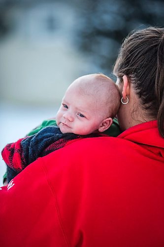 MIKAELA MACKENZIE / WINNIPEG FREE PRESS

Katie German and her one-month-old baby, Jasper Wiess, pose for a portrait in Winnipeg on Thursday, Jan. 28, 2021. For Jen Zoratti story.

Winnipeg Free Press 2021