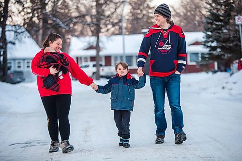 MIKAELA MACKENZIE / WINNIPEG FREE PRESS

Katie German (left), Felix Wiess (five), and Travis Wiess pose for a portrait with one-month-old Jasper Wiess, the new pandemic addition to the family, in Winnipeg on Thursday, Jan. 28, 2021. For Jen Zoratti story.

Winnipeg Free Press 2021