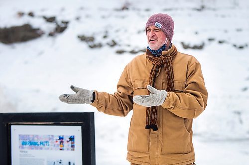 MIKAELA MACKENZIE / WINNIPEG FREE PRESS

Paul Jordan, CEO of The Forks Renewal Corporation, speaks at the warming hut unveiling at The Forks in Winnipeg on Friday, Jan. 29, 2021. For Al Small story.

Winnipeg Free Press 2021