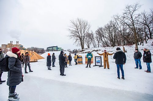 MIKAELA MACKENZIE / WINNIPEG FREE PRESS

Paul Jordan, CEO of The Forks Renewal Corporation, speaks at the warming hut unveiling at The Forks in Winnipeg on Friday, Jan. 29, 2021. For Al Small story.

Winnipeg Free Press 2021