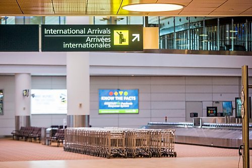 MIKAELA MACKENZIE / WINNIPEG FREE PRESS

Winnipeg James Armstrong Richardson International Airport international signage in Winnipeg on Friday, Jan. 29, 2021. For Temur story.

Winnipeg Free Press 2021