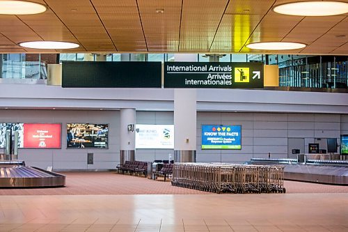 MIKAELA MACKENZIE / WINNIPEG FREE PRESS

Winnipeg James Armstrong Richardson International Airport international signage in Winnipeg on Friday, Jan. 29, 2021. For Temur story.

Winnipeg Free Press 2021