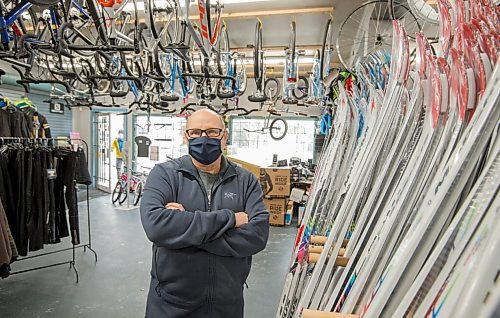 Mike Sudoma / Winnipeg Free Press
With the closure of gyms and sports facilities, Olympia Cycle and Ski owner, Brian Burke has been seeing a massive surge in ski sales as Manitobans have been taking to the outdoors to get in their physical activity amidst the code red lock down.  
January 29, 2021