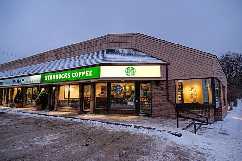 Daniel Crump / Winnipeg Free Press. The Starbucks at the corner of Lanarl Street and Academy Road will be closing it's doors for the last time on Sunday. January 30, 2021.