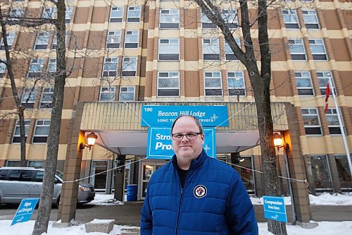 JOHN WOODS / WINNIPEG FREE PRESS
John Dobbin, whose parents had COVID-19 and have just been admitted to Beacon Hill long term care home, is photographed outside the home  in Winnipeg Monday, February 1, 2021. 

Reporter: Rollason