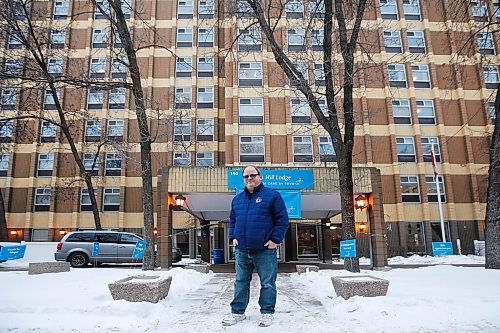 JOHN WOODS / WINNIPEG FREE PRESS
John Dobbin, whose parents had COVID-19 and have just been admitted to Beacon Hill long term care home, is photographed outside the home  in Winnipeg Monday, February 1, 2021. 

Reporter: Rollason