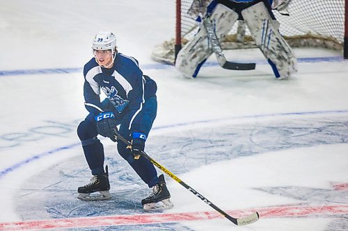 MIKAELA MACKENZIE / WINNIPEG FREE PRESS

Jeff Malott (39) skates at Manitoba Moose practice at the Bell MTS Iceplex in Winnipeg on Tuesday, Feb. 2, 2021. For Mike Sawatzky story.

Winnipeg Free Press 2021