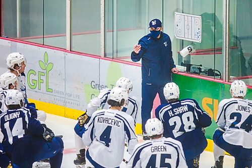 MIKAELA MACKENZIE / WINNIPEG FREE PRESS

Manitoba Moose practice at the Bell MTS Iceplex in Winnipeg on Tuesday, Feb. 2, 2021. For Mike Sawatzky story.

Winnipeg Free Press 2021