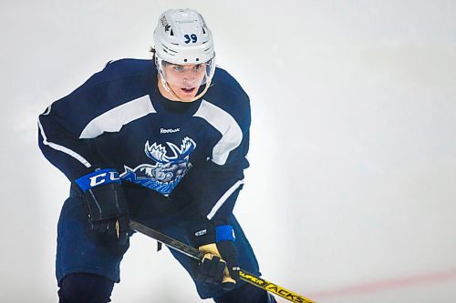 MIKAELA MACKENZIE / WINNIPEG FREE PRESS

Jeff Malott (39) skates at Manitoba Moose practice at the Bell MTS Iceplex in Winnipeg on Tuesday, Feb. 2, 2021. For Mike Sawatzky story.

Winnipeg Free Press 2021