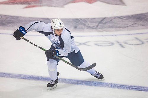 MIKAELA MACKENZIE / WINNIPEG FREE PRESS

Westin Michaud (16) skates at Manitoba Moose practice at the Bell MTS Iceplex in Winnipeg on Tuesday, Feb. 2, 2021. For Mike Sawatzky story.

Winnipeg Free Press 2021