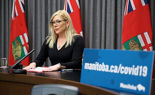 MIKE DEAL / WINNIPEG FREE PRESS
Families Minister Rochelle Squires announces that the Manitoba government will be providing an additional $468,000 to support COVID-19 isolation units for people experiencing homelessness at a Winnipeg facility operated by Main Street Project. Minister Squires also announced that the province will be working with two community agencies putting forward $335,000 for the preparation and delivery of meals to low-income Manitobans who do not have access to kitchen facilities and are self-isolating because of COVID-19.
210202 - Tuesday, February 02, 2021.