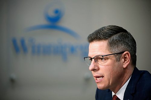 JOHN WOODS / WINNIPEG FREE PRESS
Mayor Brian Bowman speaks to media to address reports of racism within the Winnipeg Fire and Paramedic Service (WFPS) in Winnipeg Wednesday, February 3, 2021. 

Reporter: ?