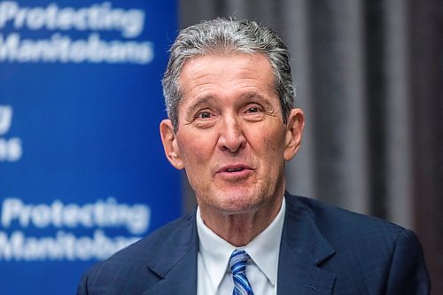 MIKAELA MACKENZIE / WINNIPEG FREE PRESS

Premier Brian Pallister speaks to the media about possible COVID-19 measure loosening at the Manitoba Legislative Building in Winnipeg on Thursday, Feb. 4, 2021. For Larry Kusch story.

Winnipeg Free Press 2021