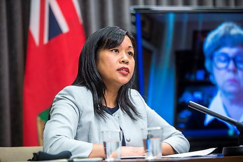 MIKAELA MACKENZIE / WINNIPEG FREE PRESS

Winnipeg Regional Health Authority chief health operations officer Gina Trinidad speaks at a press conference about the results of the Maples Care Home external review at the Manitoba Legislative Building in Winnipeg on Thursday, Feb. 4, 2021. For --- story.

Winnipeg Free Press 2021