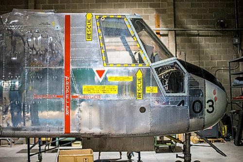 MIKAELA MACKENZIE / WINNIPEG FREE PRESS

The CL-84 Dunavert at the warehouse where exhibits are being conserved, restored, and prepared for the Western Canadian Aviation Museum (which is slated to open at the old airport in 2022) in Winnipeg on Wednesday, Feb. 3, 2021. Photo page.

Winnipeg Free Press 2021