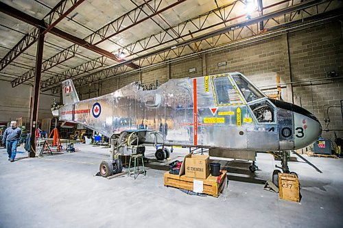 MIKAELA MACKENZIE / WINNIPEG FREE PRESS

The CL-84 Dunavert at the warehouse where exhibits are being conserved, restored, and prepared for the Western Canadian Aviation Museum (which is slated to open at the old airport in 2022) in Winnipeg on Wednesday, Feb. 3, 2021. Photo page.

Winnipeg Free Press 2021