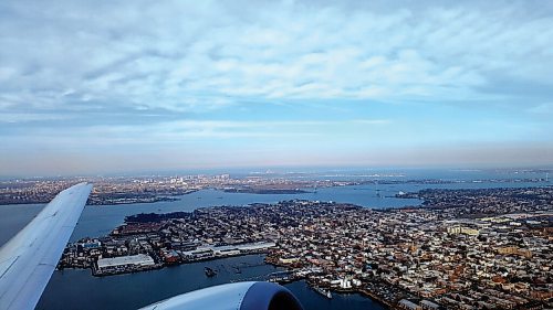Canstar Community News A view of the New York City borough of Queens taken from RoseAnna Schicks plane.