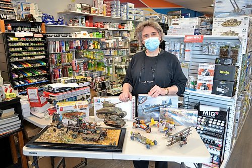Canstar Community News Darryl Audette of Manitoba Model Builders shows off some scale models at Hobby Sense.